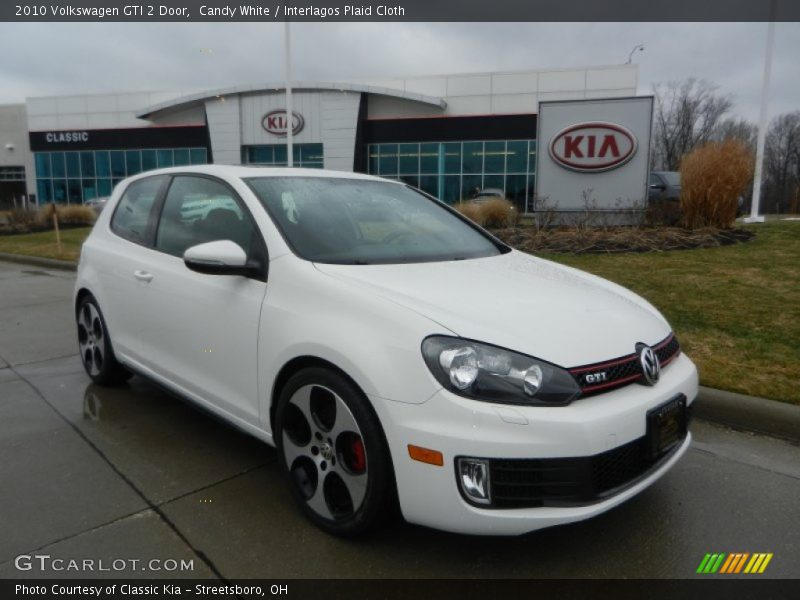 Candy White / Interlagos Plaid Cloth 2010 Volkswagen GTI 2 Door