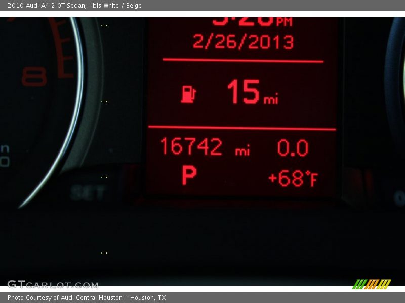 Ibis White / Beige 2010 Audi A4 2.0T Sedan