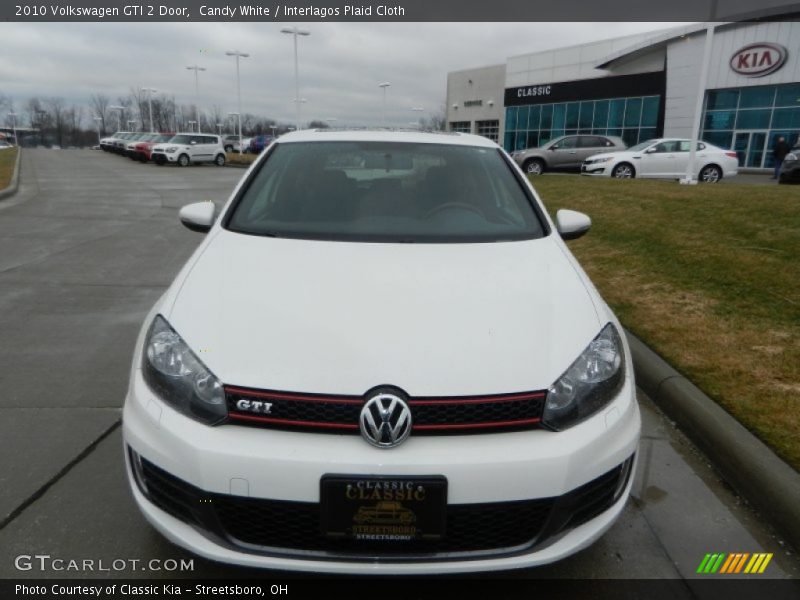 Candy White / Interlagos Plaid Cloth 2010 Volkswagen GTI 2 Door