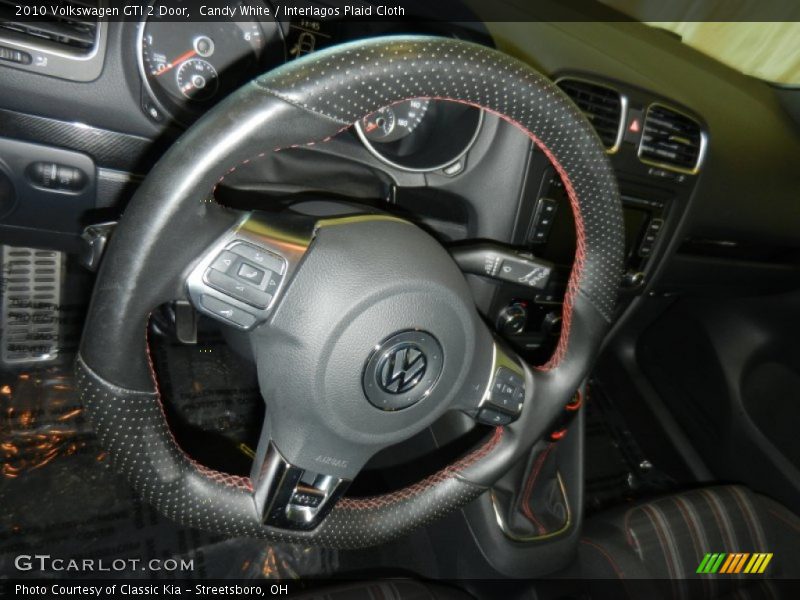 Candy White / Interlagos Plaid Cloth 2010 Volkswagen GTI 2 Door
