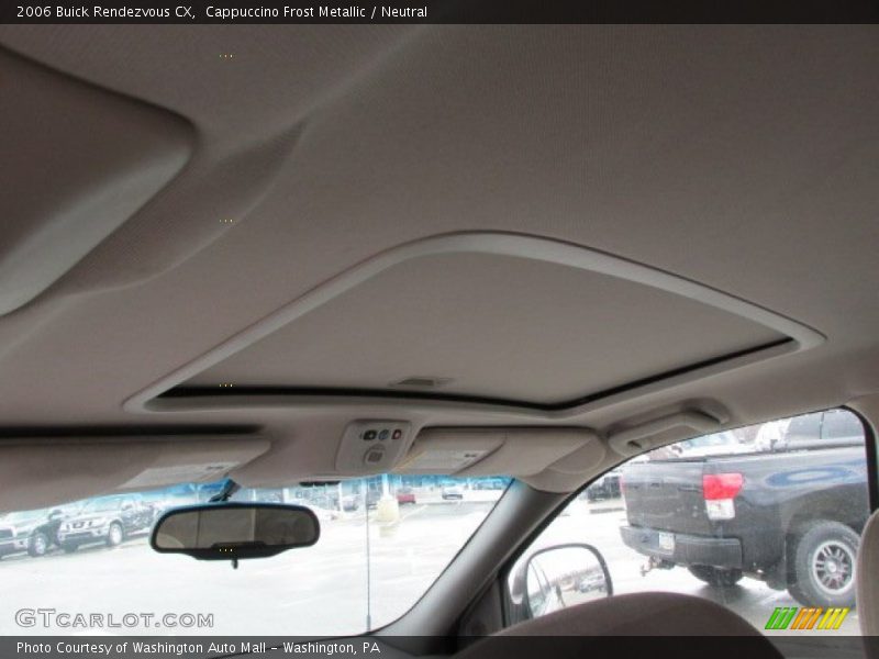 Sunroof of 2006 Rendezvous CX