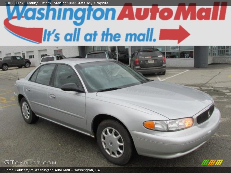 Sterling Silver Metallic / Graphite 2003 Buick Century Custom