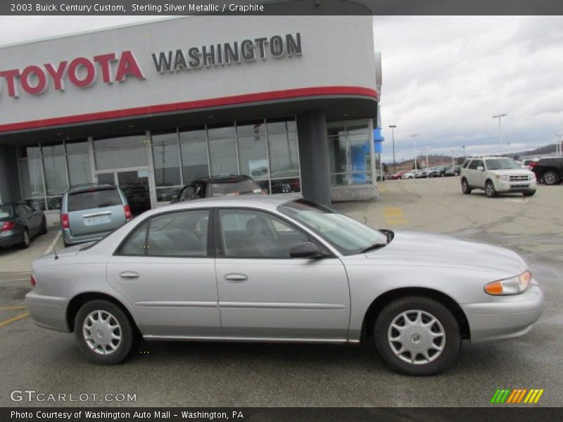 Sterling Silver Metallic / Graphite 2003 Buick Century Custom