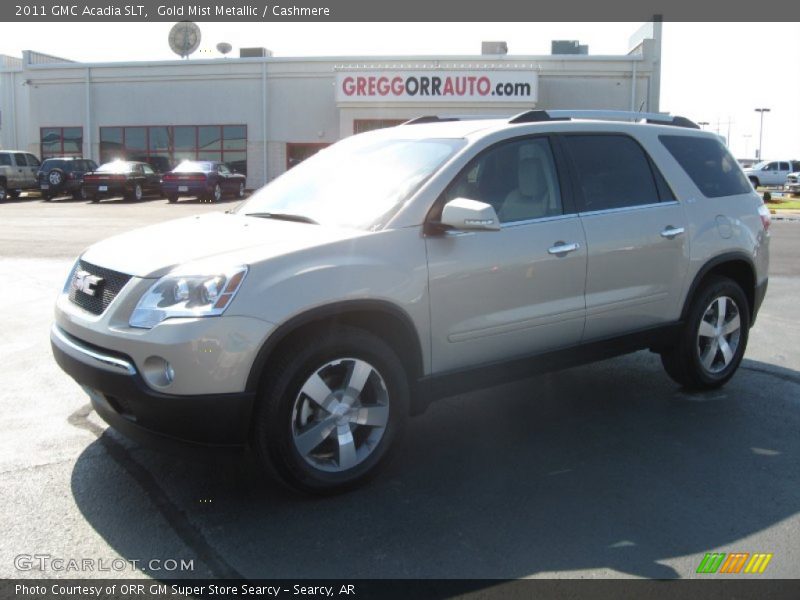 Gold Mist Metallic / Cashmere 2011 GMC Acadia SLT