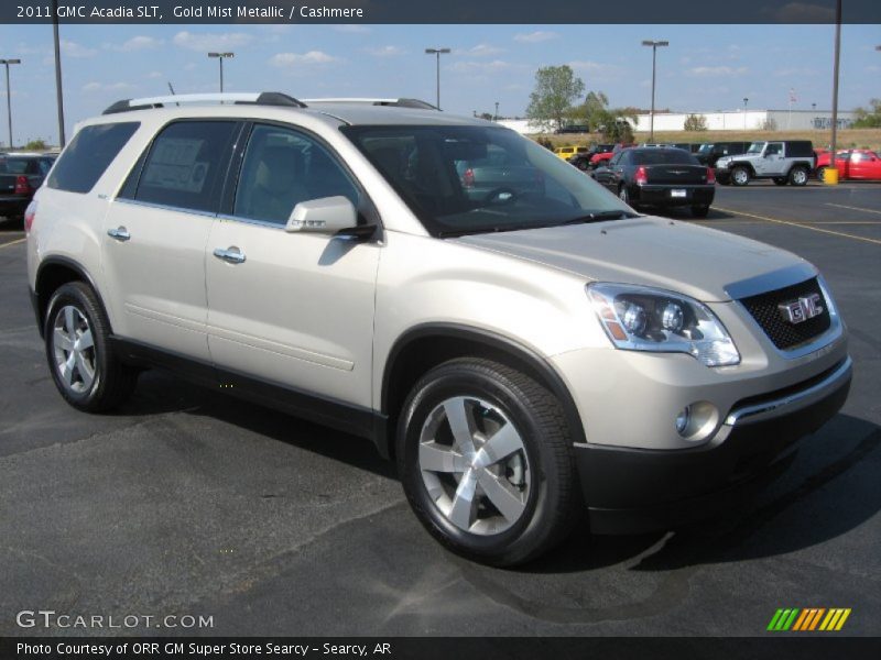 Gold Mist Metallic / Cashmere 2011 GMC Acadia SLT
