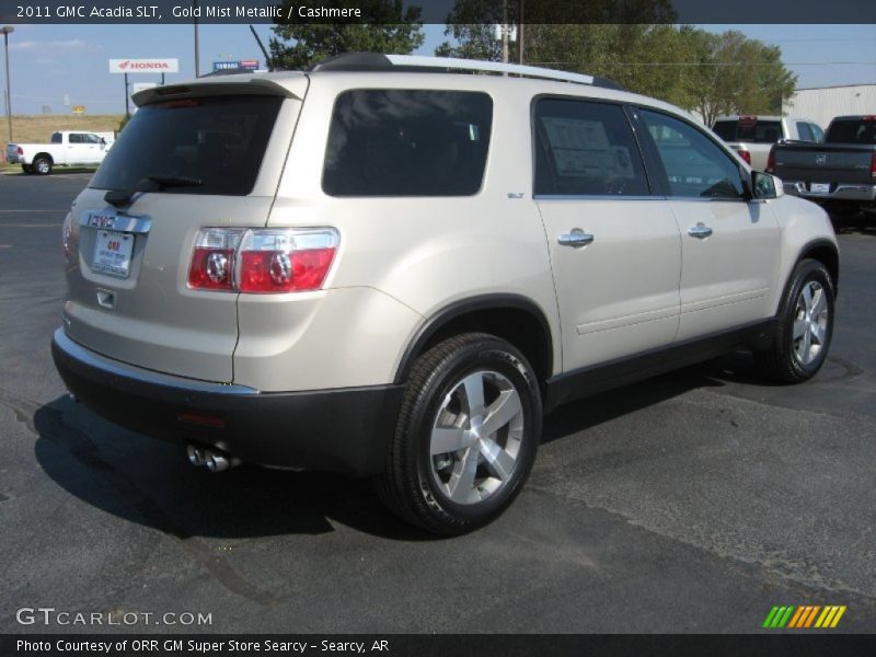Gold Mist Metallic / Cashmere 2011 GMC Acadia SLT