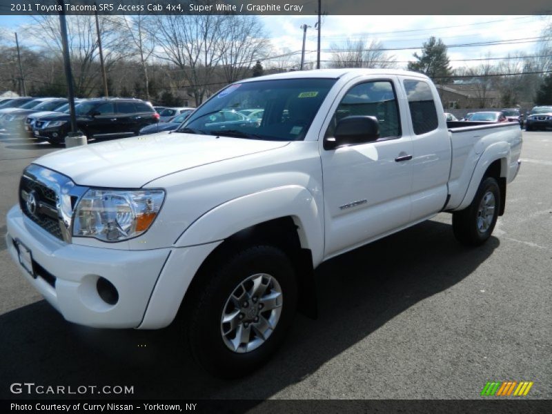 Super White / Graphite Gray 2011 Toyota Tacoma SR5 Access Cab 4x4