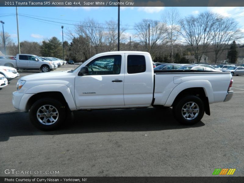 Super White / Graphite Gray 2011 Toyota Tacoma SR5 Access Cab 4x4