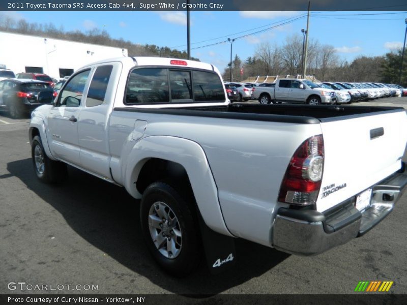 Super White / Graphite Gray 2011 Toyota Tacoma SR5 Access Cab 4x4