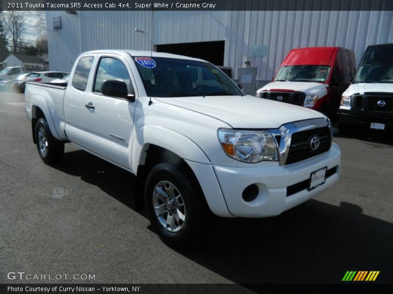 Super White / Graphite Gray 2011 Toyota Tacoma SR5 Access Cab 4x4