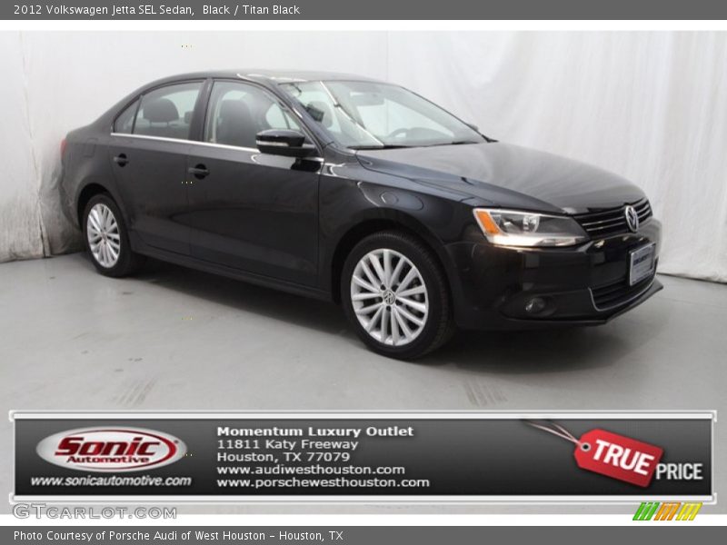 Black / Titan Black 2012 Volkswagen Jetta SEL Sedan
