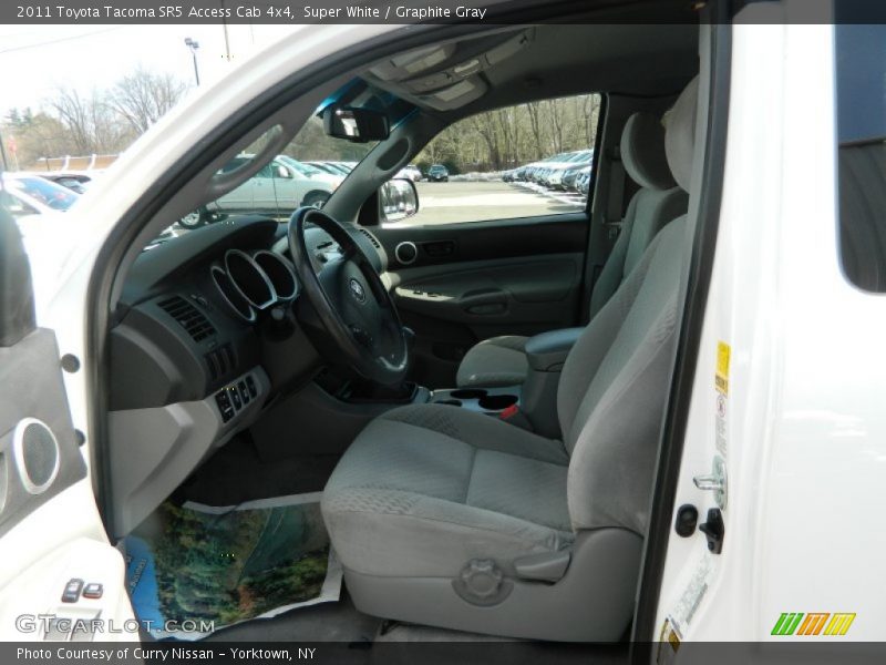 Super White / Graphite Gray 2011 Toyota Tacoma SR5 Access Cab 4x4
