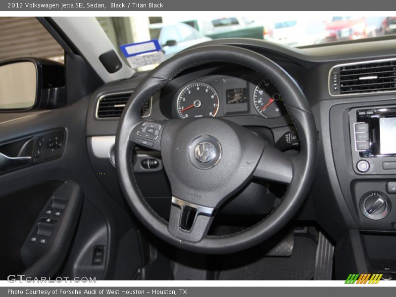 Black / Titan Black 2012 Volkswagen Jetta SEL Sedan