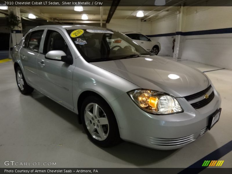 Silver Ice Metallic / Gray 2010 Chevrolet Cobalt LT Sedan