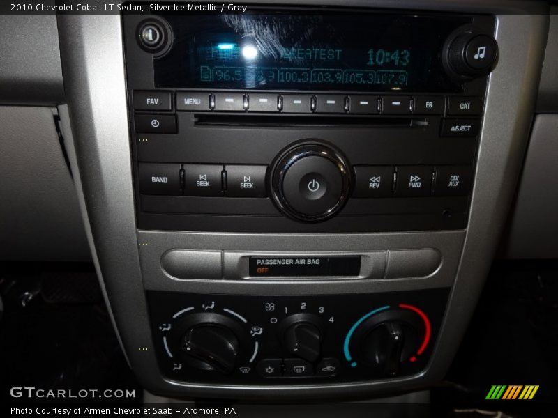 Silver Ice Metallic / Gray 2010 Chevrolet Cobalt LT Sedan