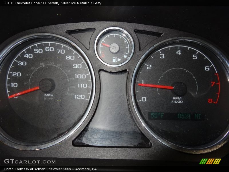 Silver Ice Metallic / Gray 2010 Chevrolet Cobalt LT Sedan