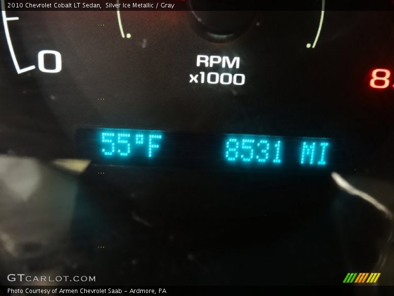 Silver Ice Metallic / Gray 2010 Chevrolet Cobalt LT Sedan