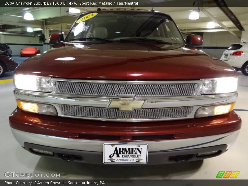 Sport Red Metallic / Tan/Neutral 2004 Chevrolet Suburban 1500 LT 4x4