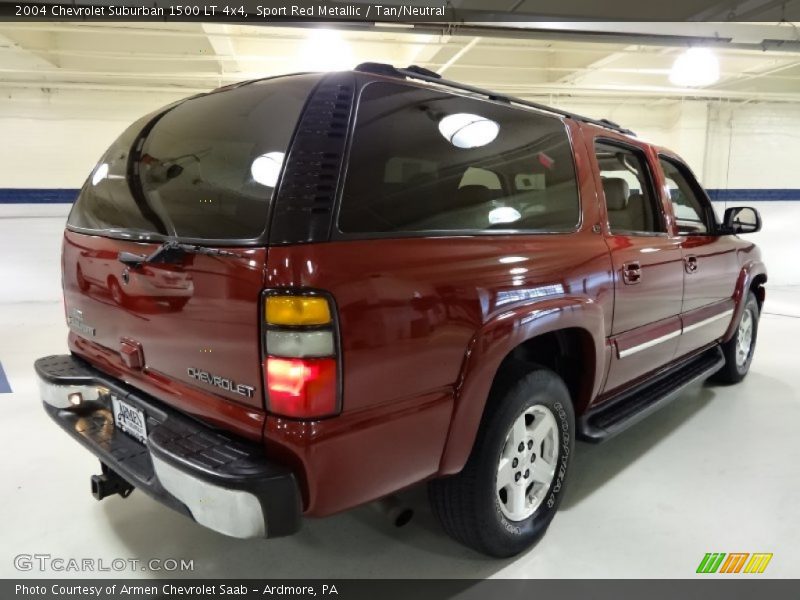 Sport Red Metallic / Tan/Neutral 2004 Chevrolet Suburban 1500 LT 4x4
