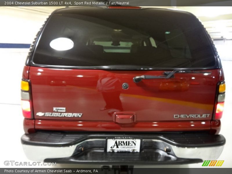 Sport Red Metallic / Tan/Neutral 2004 Chevrolet Suburban 1500 LT 4x4
