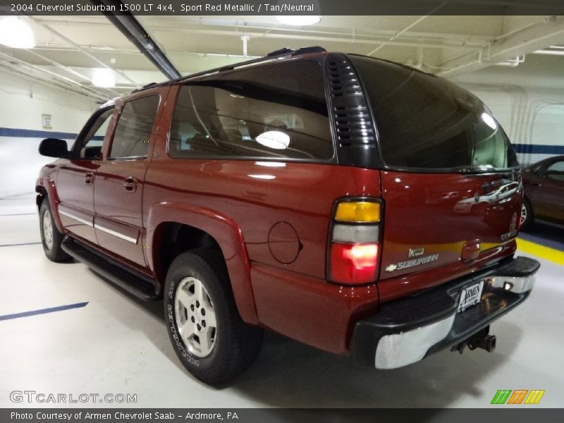 Sport Red Metallic / Tan/Neutral 2004 Chevrolet Suburban 1500 LT 4x4