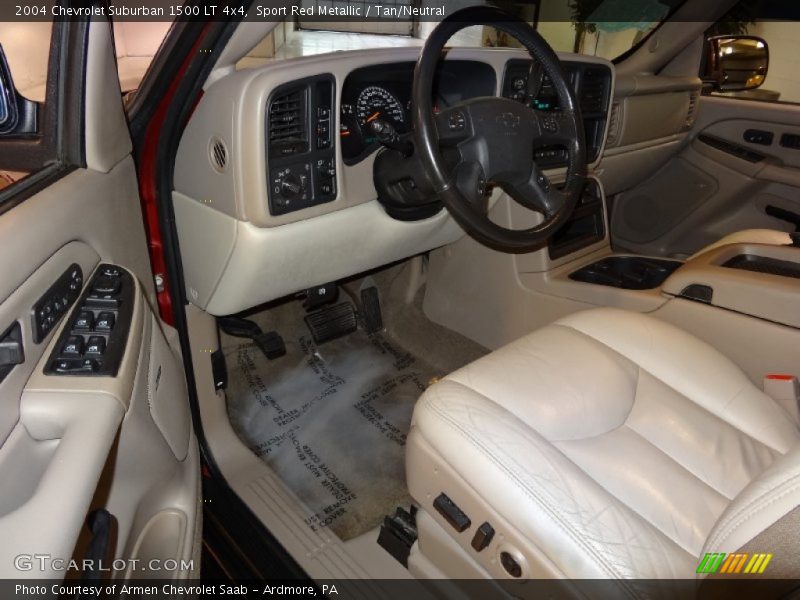 Sport Red Metallic / Tan/Neutral 2004 Chevrolet Suburban 1500 LT 4x4