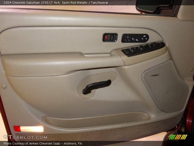 Sport Red Metallic / Tan/Neutral 2004 Chevrolet Suburban 1500 LT 4x4