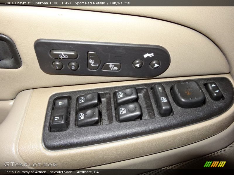 Sport Red Metallic / Tan/Neutral 2004 Chevrolet Suburban 1500 LT 4x4