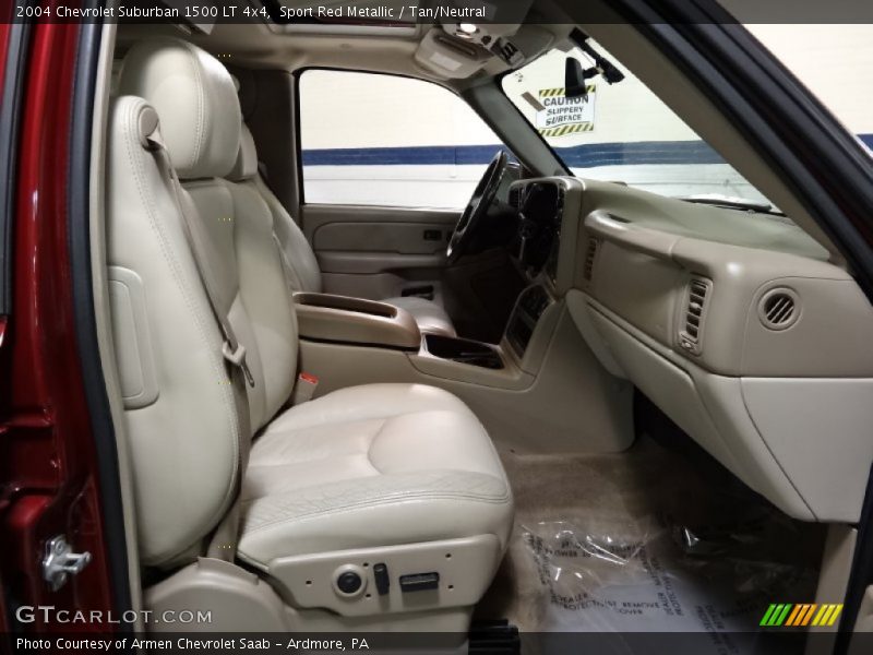 Sport Red Metallic / Tan/Neutral 2004 Chevrolet Suburban 1500 LT 4x4