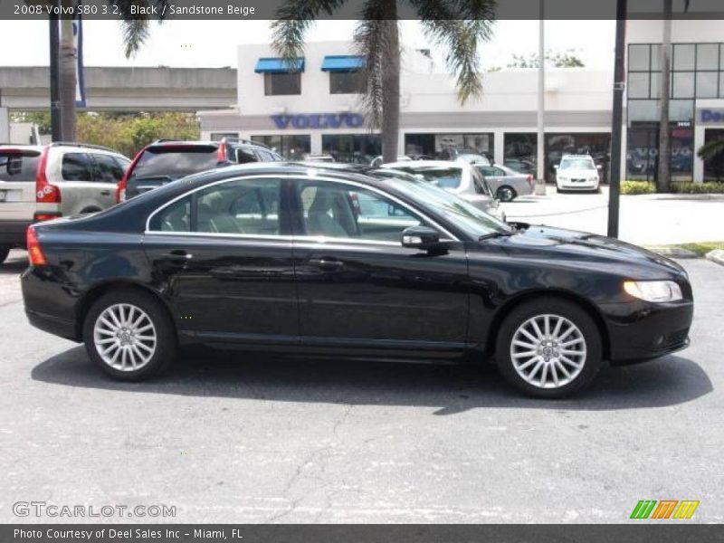 Black / Sandstone Beige 2008 Volvo S80 3.2