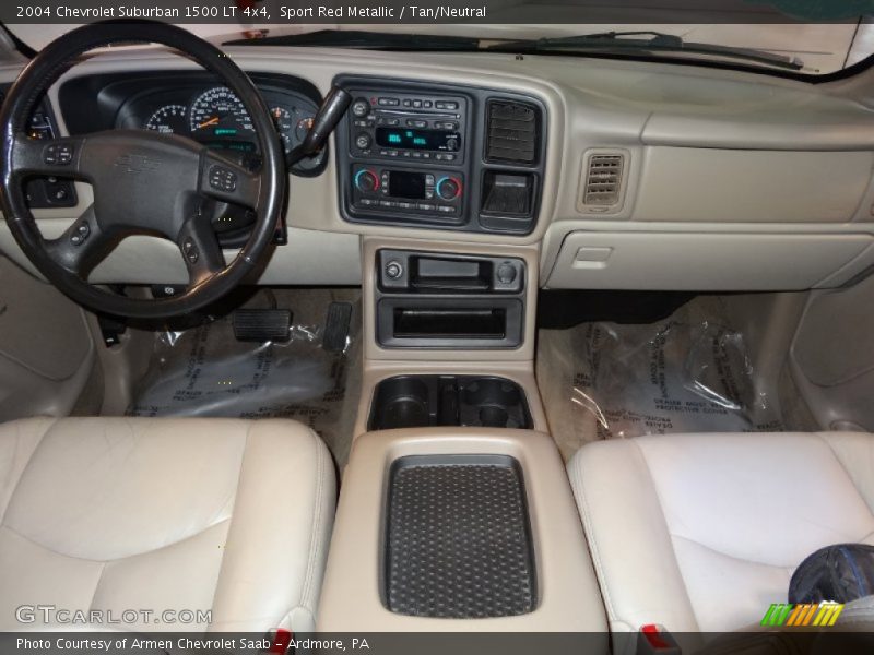 Sport Red Metallic / Tan/Neutral 2004 Chevrolet Suburban 1500 LT 4x4
