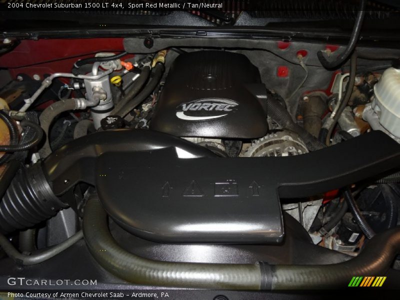 Sport Red Metallic / Tan/Neutral 2004 Chevrolet Suburban 1500 LT 4x4