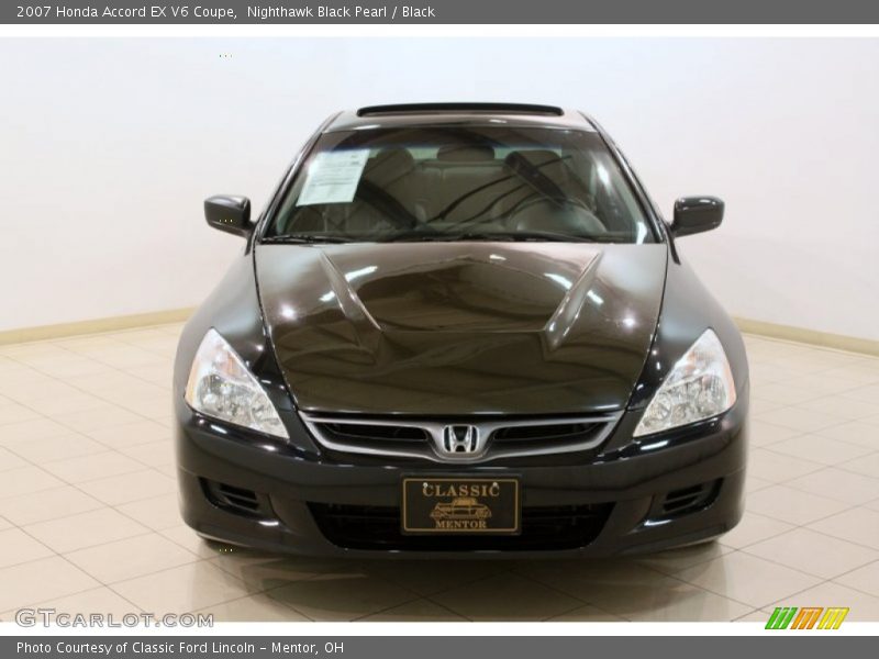 Nighthawk Black Pearl / Black 2007 Honda Accord EX V6 Coupe