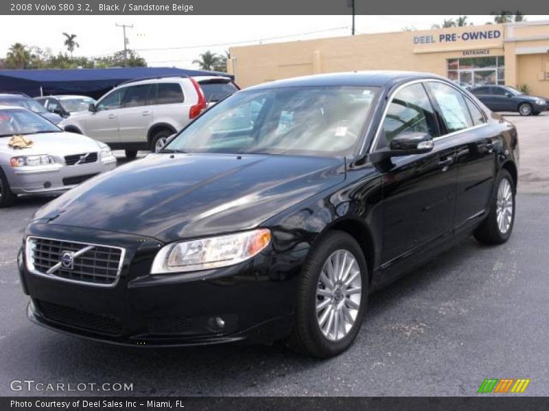Black / Sandstone Beige 2008 Volvo S80 3.2