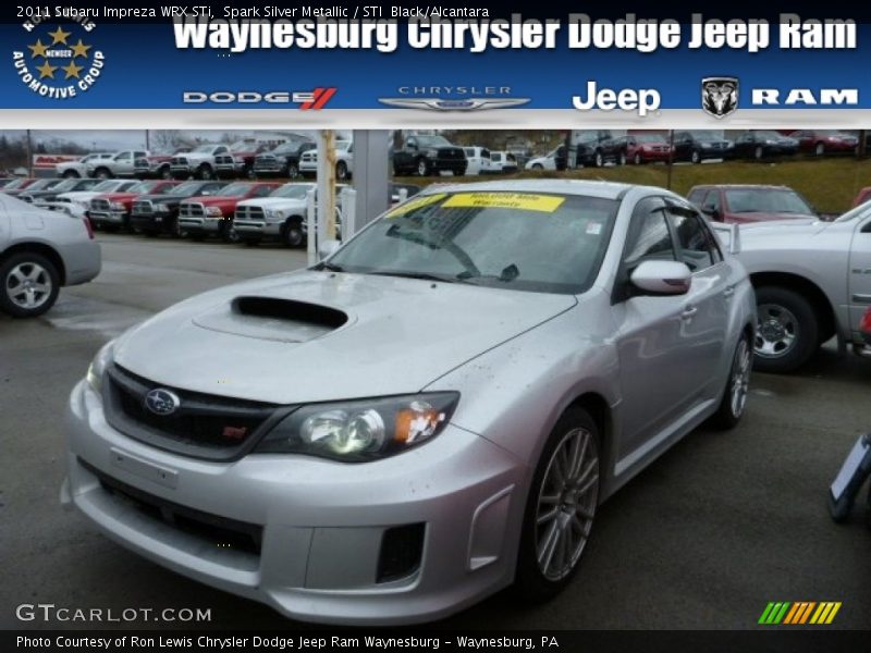 Spark Silver Metallic / STI  Black/Alcantara 2011 Subaru Impreza WRX STi