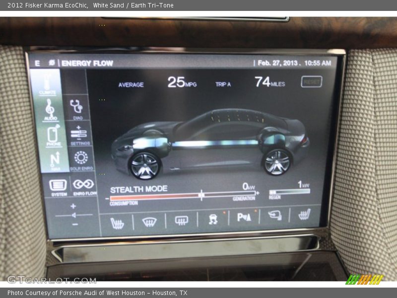 Controls of 2012 Karma EcoChic