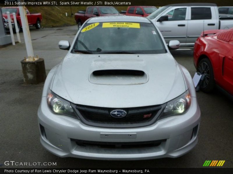 Spark Silver Metallic / STI  Black/Alcantara 2011 Subaru Impreza WRX STi