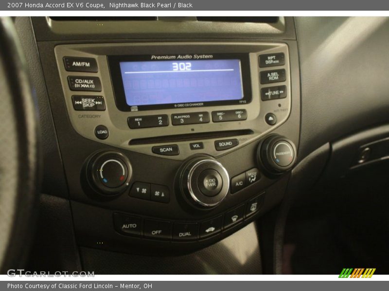 Controls of 2007 Accord EX V6 Coupe