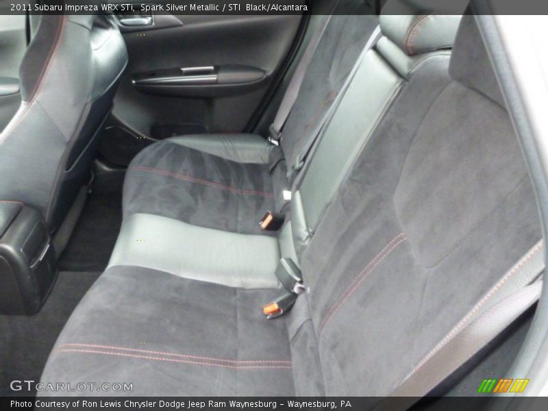 Rear Seat of 2011 Impreza WRX STi