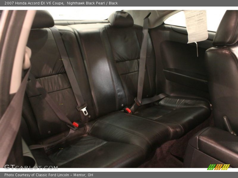 Rear Seat of 2007 Accord EX V6 Coupe