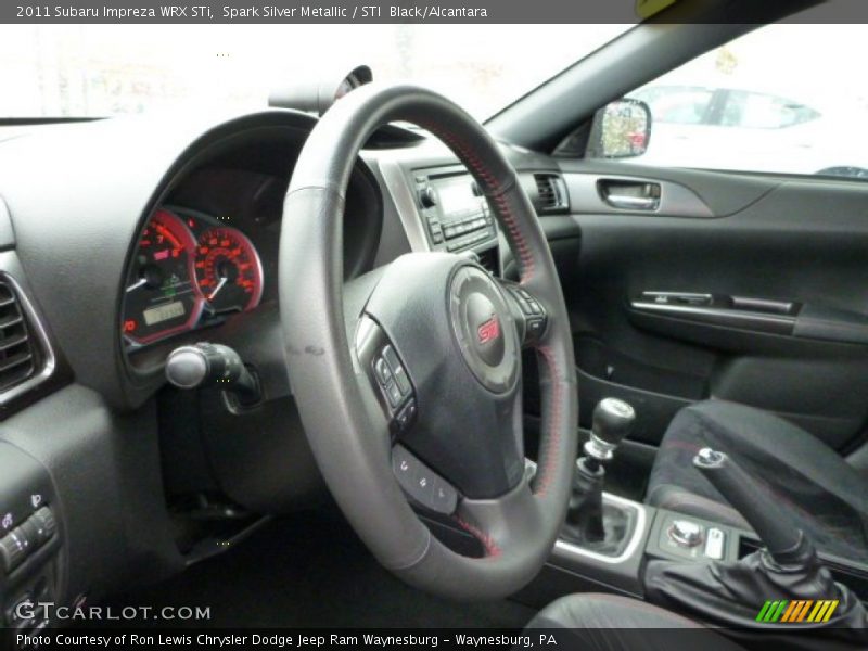 Spark Silver Metallic / STI  Black/Alcantara 2011 Subaru Impreza WRX STi