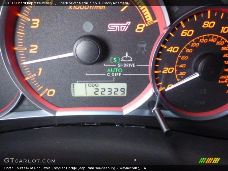 Spark Silver Metallic / STI  Black/Alcantara 2011 Subaru Impreza WRX STi
