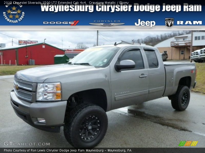 Graystone Metallic / Ebony 2012 Chevrolet Silverado 1500 LTZ Extended Cab 4x4