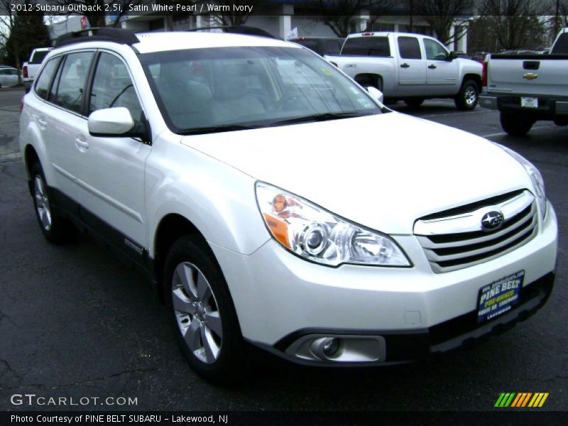 Satin White Pearl / Warm Ivory 2012 Subaru Outback 2.5i