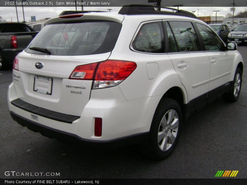 Satin White Pearl / Warm Ivory 2012 Subaru Outback 2.5i