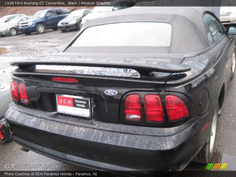 Black / Medium Graphite 1998 Ford Mustang GT Convertible