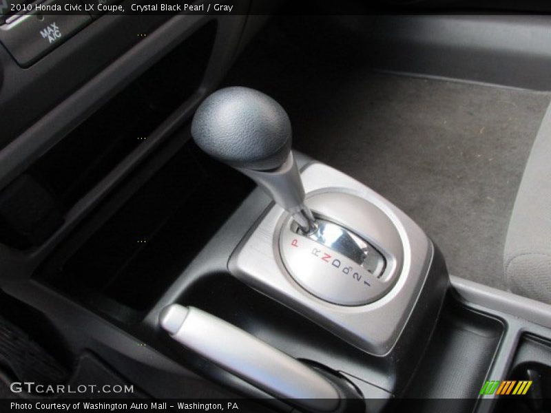 Crystal Black Pearl / Gray 2010 Honda Civic LX Coupe