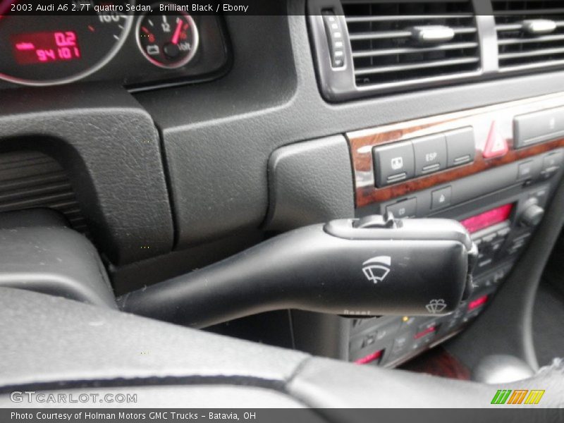 Brilliant Black / Ebony 2003 Audi A6 2.7T quattro Sedan