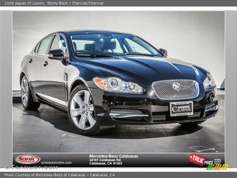 Ebony Black / Charcoal/Charcoal 2009 Jaguar XF Luxury