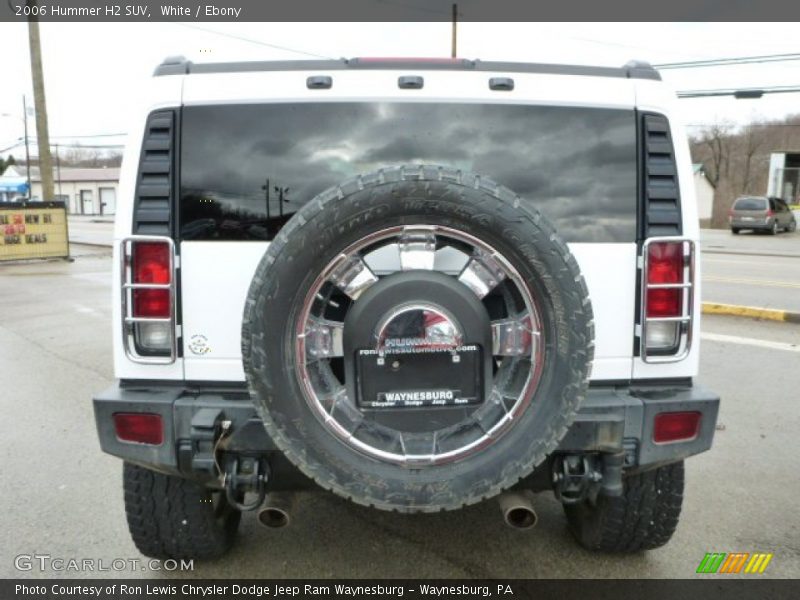 White / Ebony 2006 Hummer H2 SUV